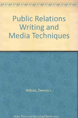 Book Public Relations Writing and Media Techniques free