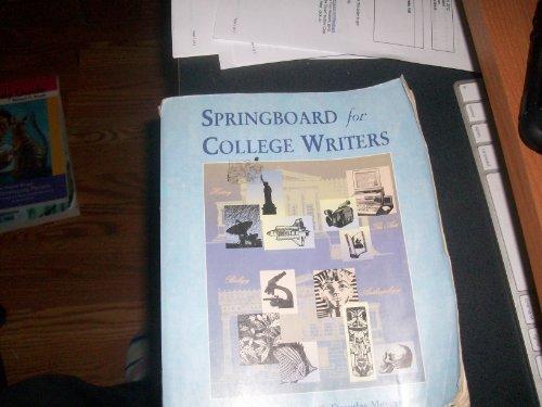 Book Springboard for College Writers free