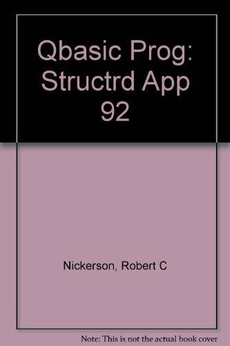 Book QBASIC Programming: Structured Applications free