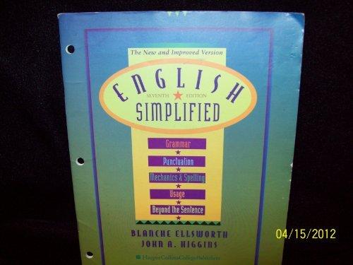 Book English Simplified: Grammar, Punctuation, Mechanics & Spelling, Usage, Beyond the Sentence free