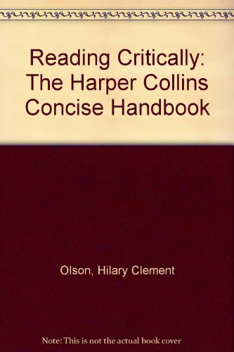 Book Reading Critically: The Harper Collins Concise Handbook free