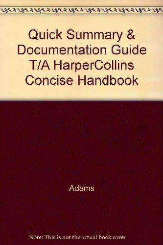 Book Quick Summary & Documentation Guide T/a Harpercollins Concise Handbook free
