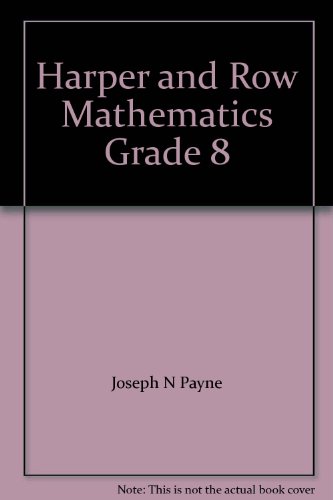 Book Harper And Row Mathematics Grade 8 free