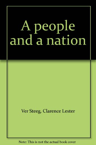 Book A People And A Nation free