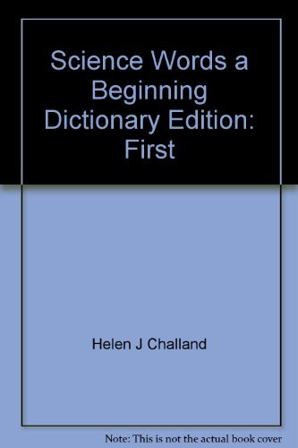 Book Science Words A Beginning Dictionary free