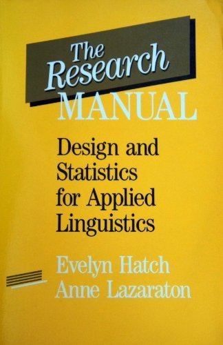 Book The research manual: Design and statistics for applied linguistics free