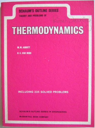 Book Schaum's Outline of Theory and Problems of Thermodynamics free