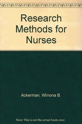 Book Research Methods For Nurses free