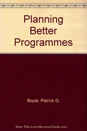 Book Planning Better Programs (Adult Education Association professional development series) free