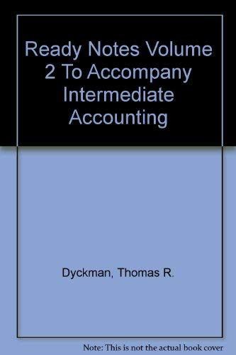Book Ready Notes Volume 2 To Accompany Intermediate Accounting free