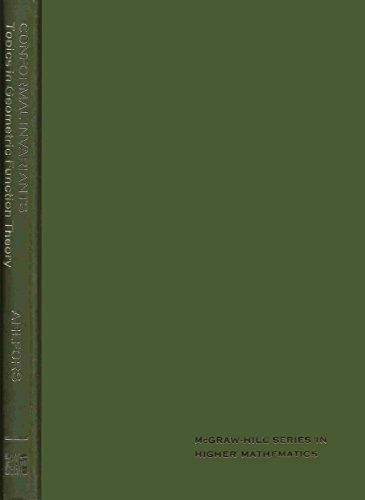 Book Conformal Invariants: Topics in Geometric Function Theory (McGraw-Hill series in higher mathematics) free