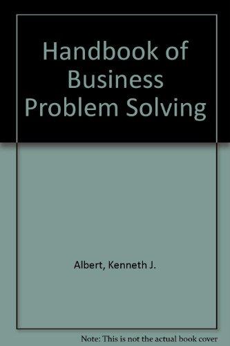 Book Handbook of Business Problem Solving free