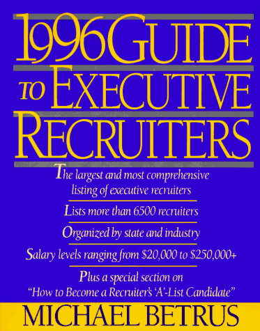 Book 1996 Guide To Executive Recruiters free