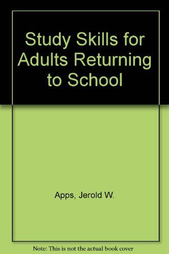 Book Study Skills for Adults Returning to School free