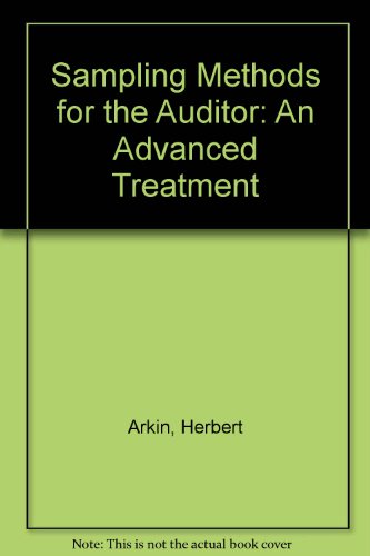 Book Sampling Methods For The Auditor: An Advanced Treatment free