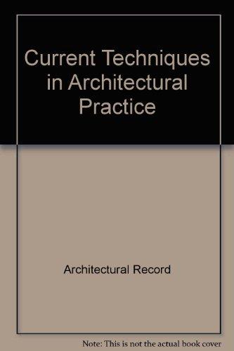 Book Current Techniques In Architectural Practice free