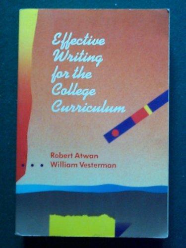 Book Effective Writing for the College Curriculum free