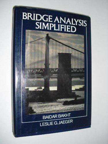 Book Bridge Analysis Simplified (mcgraw-hill Infrastructure Series) free