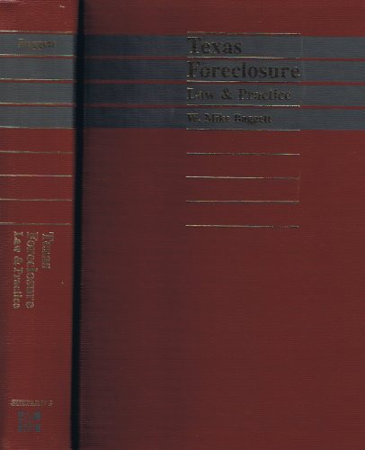 Book Texas Foreclosure: Law and Practice/With Supplement free
