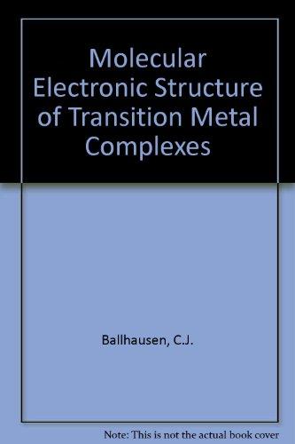 Book Molecular Electronic Structure of Transition Metal Complexes free