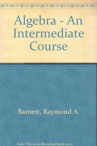 Book Algebra, An Intermediate Course free