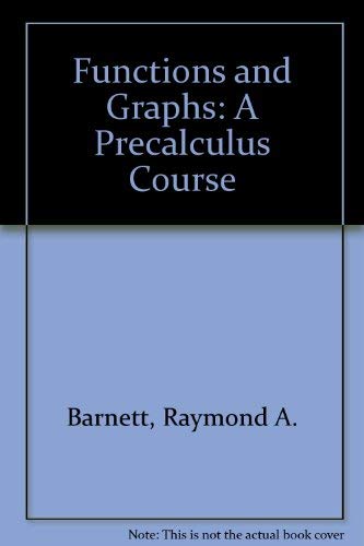 Book Functions and graphs: A precalculus course free