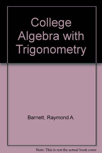 Book College algebra with trigonometry free