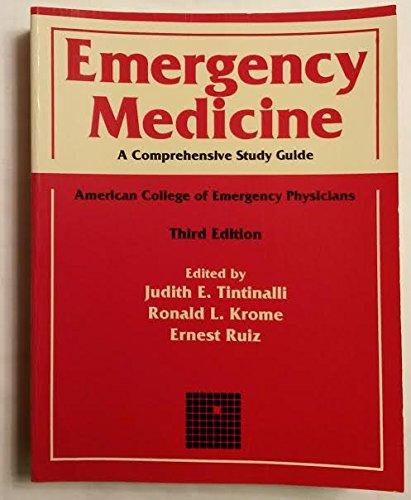 Book Emergency Medicine: A Comprehensive Study Guide : American College of Emergency Physicians free