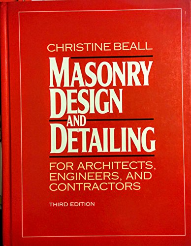 Book Masonry Design and Detailing: For Architects, Engineers, and Contractors free