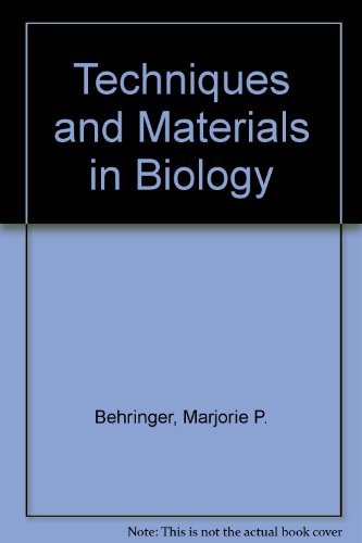 Book Techniques and materials in biology free