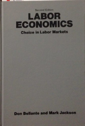 Book Labor Economics: Choice in Labor Markets free