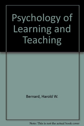 Book Psychology of learning and teaching free