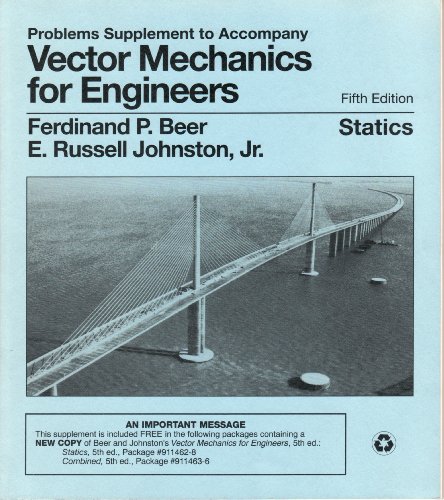 Book Vector Mechanics For Engineers: Statics: Problems Supplement free