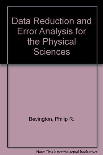 Book Data Reduction and Error Analysis for the Physical Science free