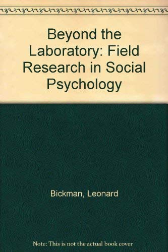 Book Beyond the laboratory: Field research in social psychology free