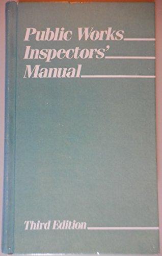Book Public Works Inspectors' Manual free
