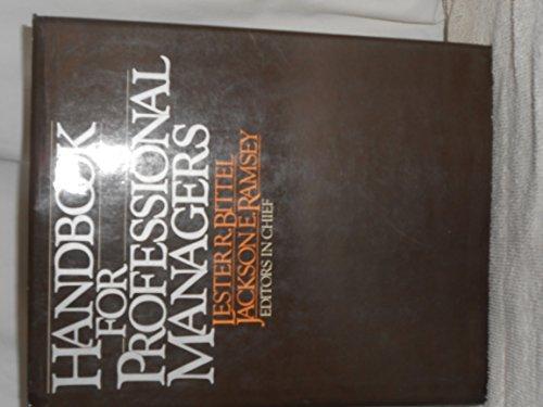 Book Handbook for Professional Managers free