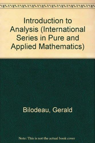 Book An Introduction To Analysis free