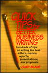 Book Quick Tips for Better Business Writing free