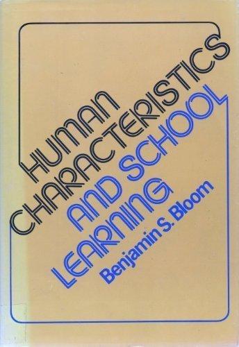 Book Human characteristics and school learning free