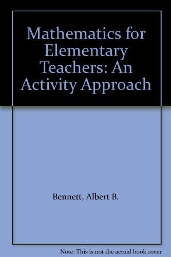 Book Mathematics for Elementary Teachers: An Activity Approach free