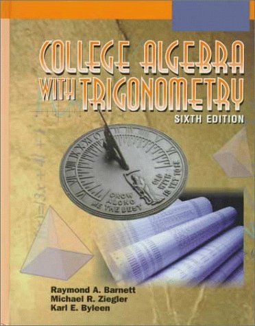 Book College Algebra With Trigonometry free