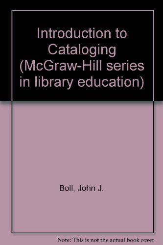 Book Introduction to Cataloging (Tab Electronics Technician Library) free