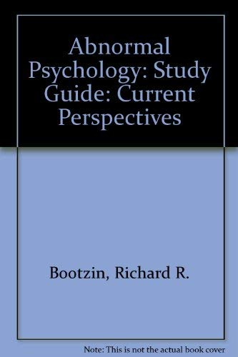 Book Book and Casebook Set With Dsm Iv Update: Current Perspectives: Study Guide free