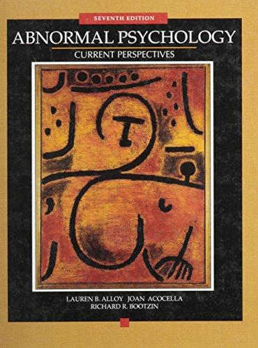 Book Abnormal Psychology: Current Perspectives free