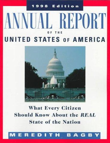 Book Annual Report of the United States of America, 1998 Edition free