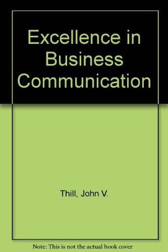Book Excellence in Business Communication free
