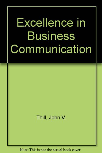 Book Excellence in Business Communication free