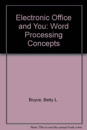 Book Word Processing Concepts (electronic Office And You) free