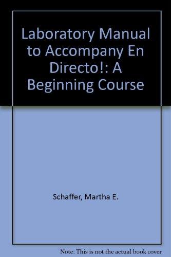 Book Laboratory Manual to Accompany En Directo!: A Beginning Course free